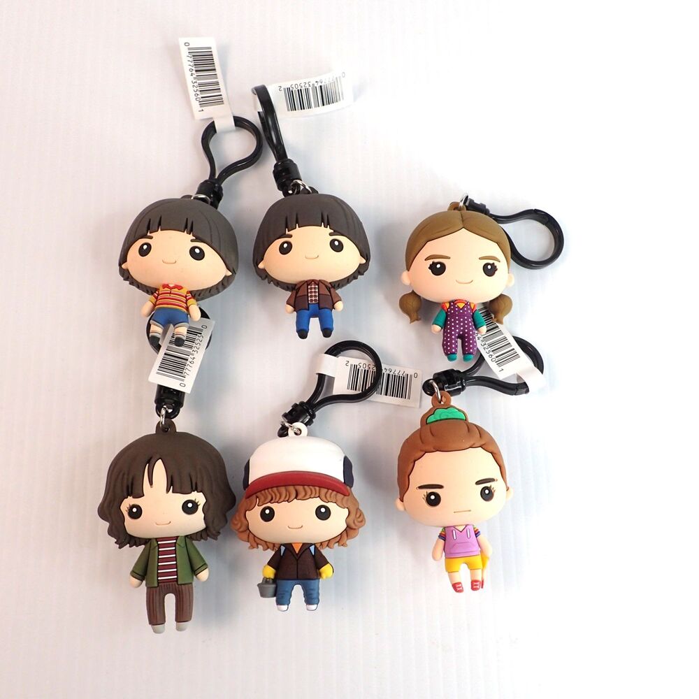 Stranger Things Bag Clip Characters 2.5" Blind Bag Opened Lot of 6